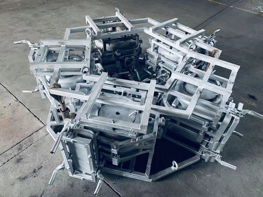 Trabalhos feito com ferramentas plásticos da casa 6061T6 do fã que montam para a produção rápida de rotomoldagem
