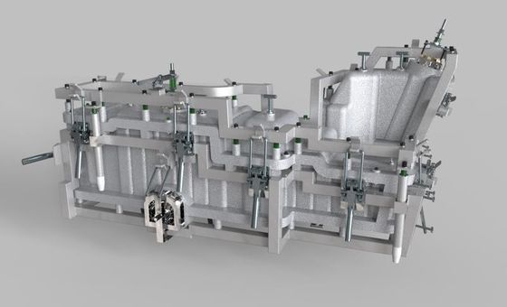 molde plástico do tanque do combustível 500L, moldes pesados de rotomoldagem das braçadeiras da estrutura completa