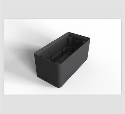 Pó preto da parede dobro plástica compacta da caixa da cremalheira do HDPE de Rotomolded LLDPE