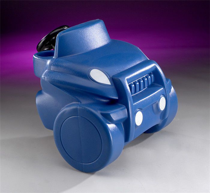 OEM de moldagem rotacional de plástico automotivo para peças azuis escuras montadas em automóveis de brinquedo