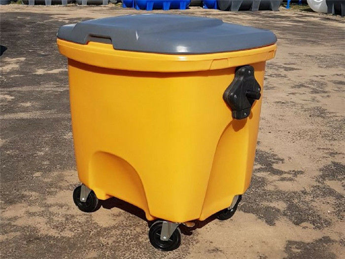 Tampa 150L da parede da peça da resistência de corrosão LLDPE Rotomolded a única desperdiça o escaninho
